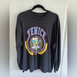 Brandy Melville Black Venice Long Sleeve Tee